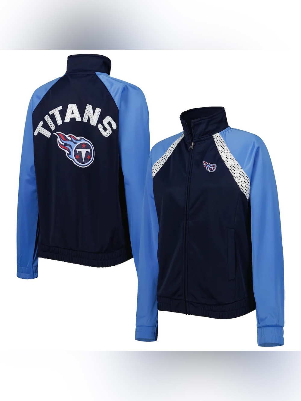 Tennessee Titans G-III 4Her by Carl Banks Women's Raglan Full-Zip Track Jacket